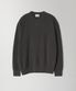 COTTON RIB KNIT CREWNECK - ASH GREY