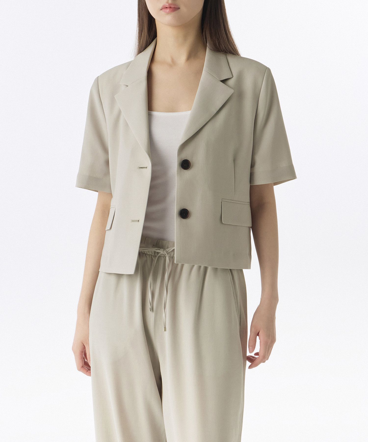 MUSINSA | MUSINSA STANDARD WOMAN Women's Linen Like Crop