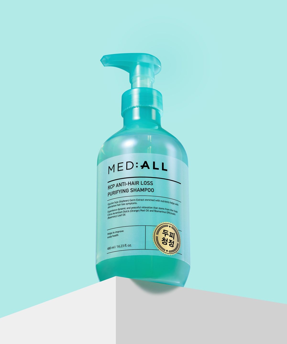 메디올(MEDIALL) RCP 안티헤어로스 퓨리파잉 탈모 완화 샴푸 480ml