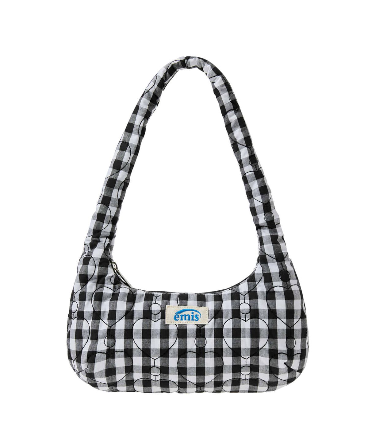 이미스(EMIS) HEART QUILTED SHOULDER BAG-BLACK