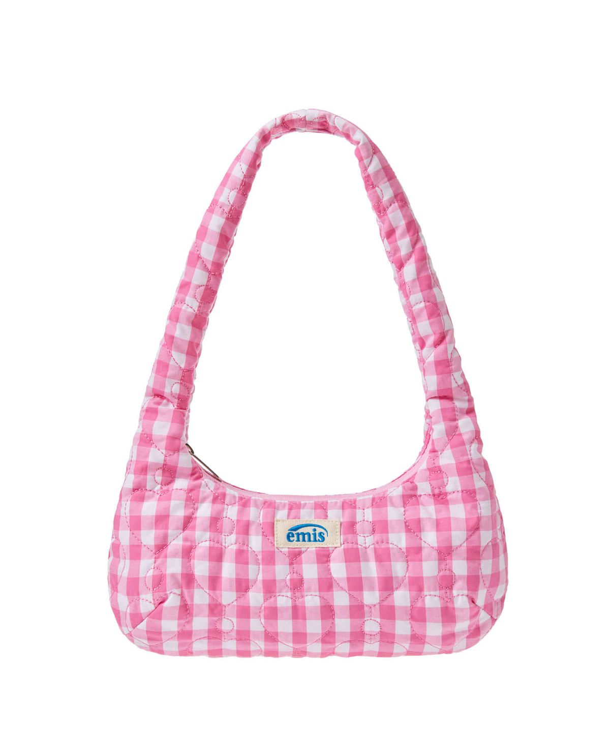 이미스(EMIS) HEART QUILTED SHOULDER BAG-PINK