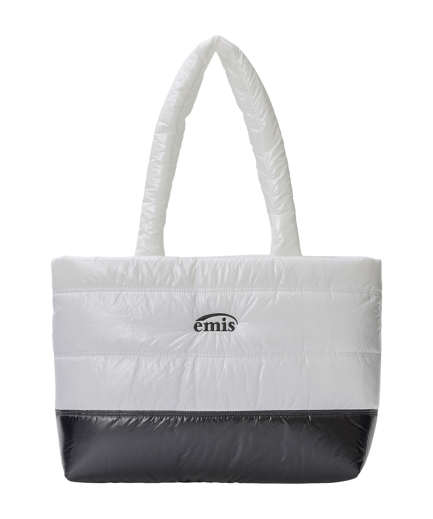 이미스(EMIS) GLOSSY PADDED TOTE BAG-WHITE - 사이즈 & 후기 | 무신사