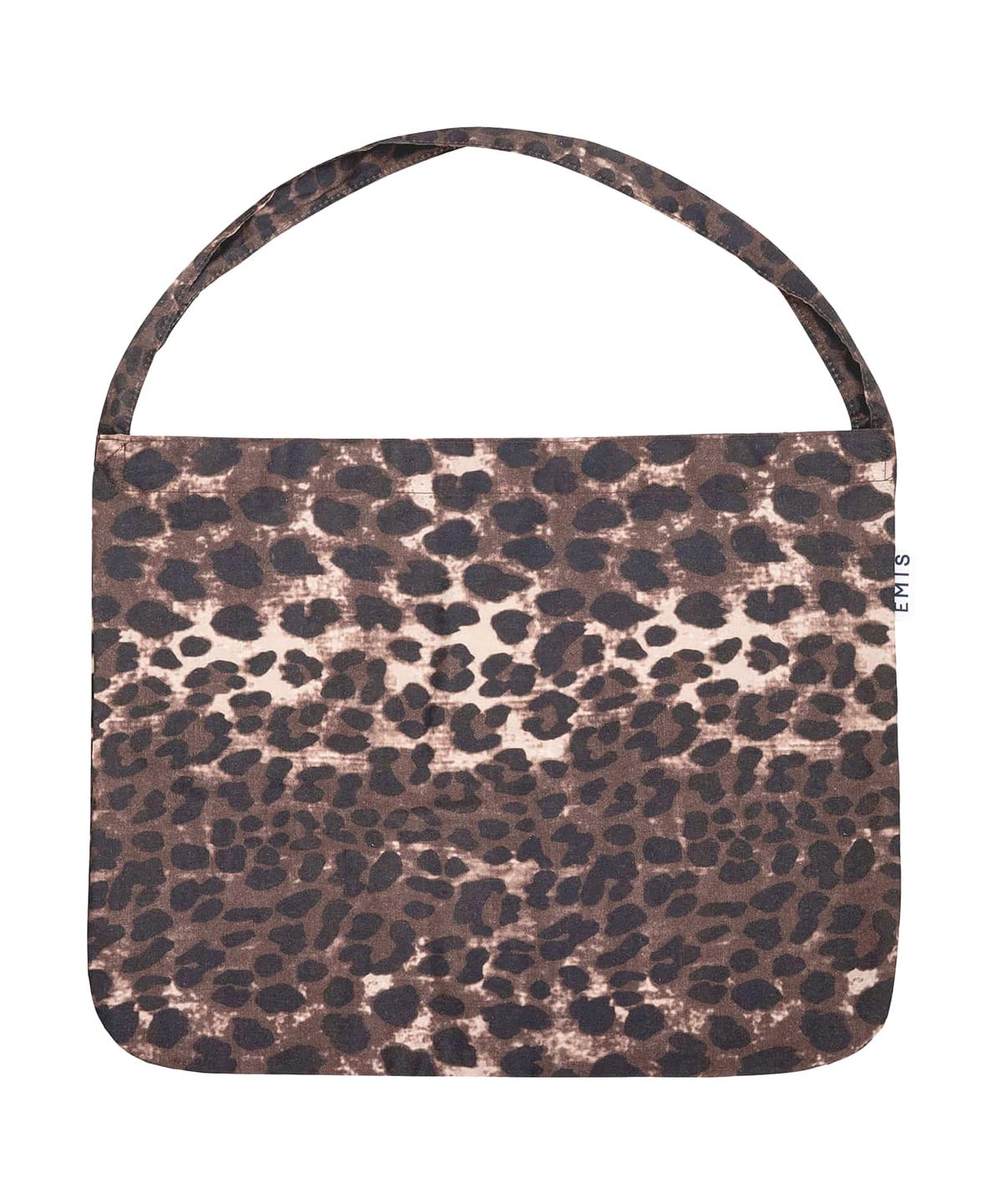 이미스(EMIS) COTTON LEOPARD ECO BAG-BROWN