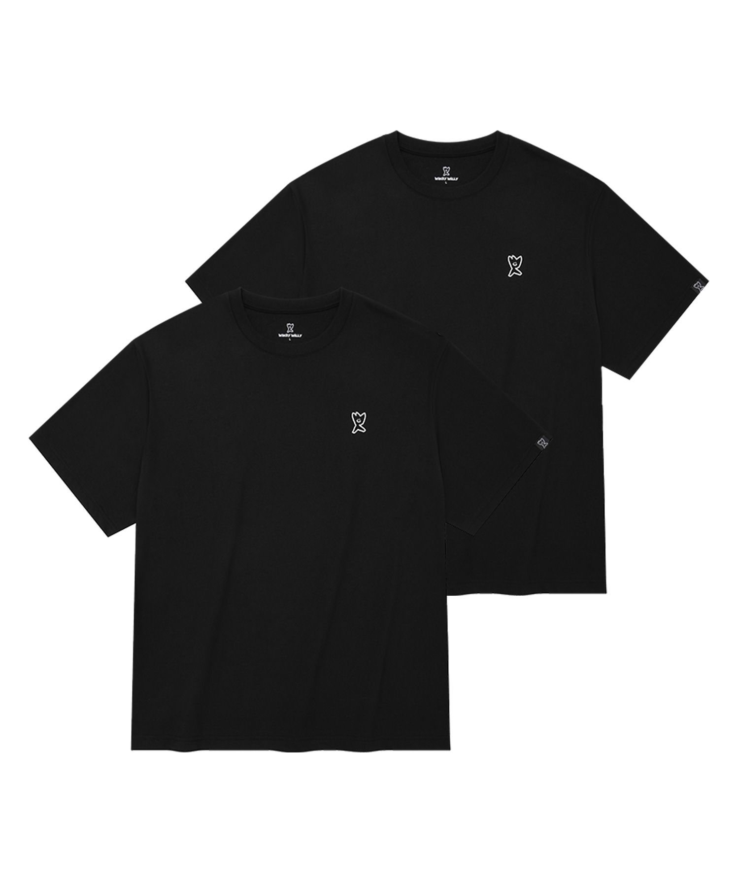 ★Wacky WiLLy★ Blockcore Soccer Jersey T-Shirt Black MUSINSA | WACKY WILLY [2PACK] Logo Short Sleeve T-Shirt