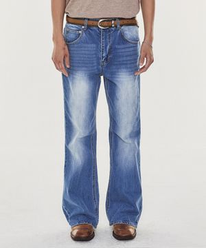 Yk 0709 boot cut (medium blue)