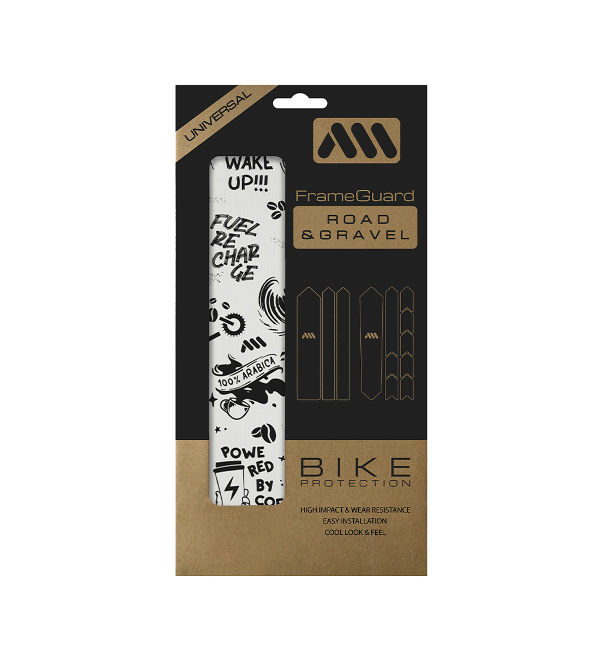 페달레(PEDALE) AMS Gravel/Road Frame Guard. COFFEE Edition