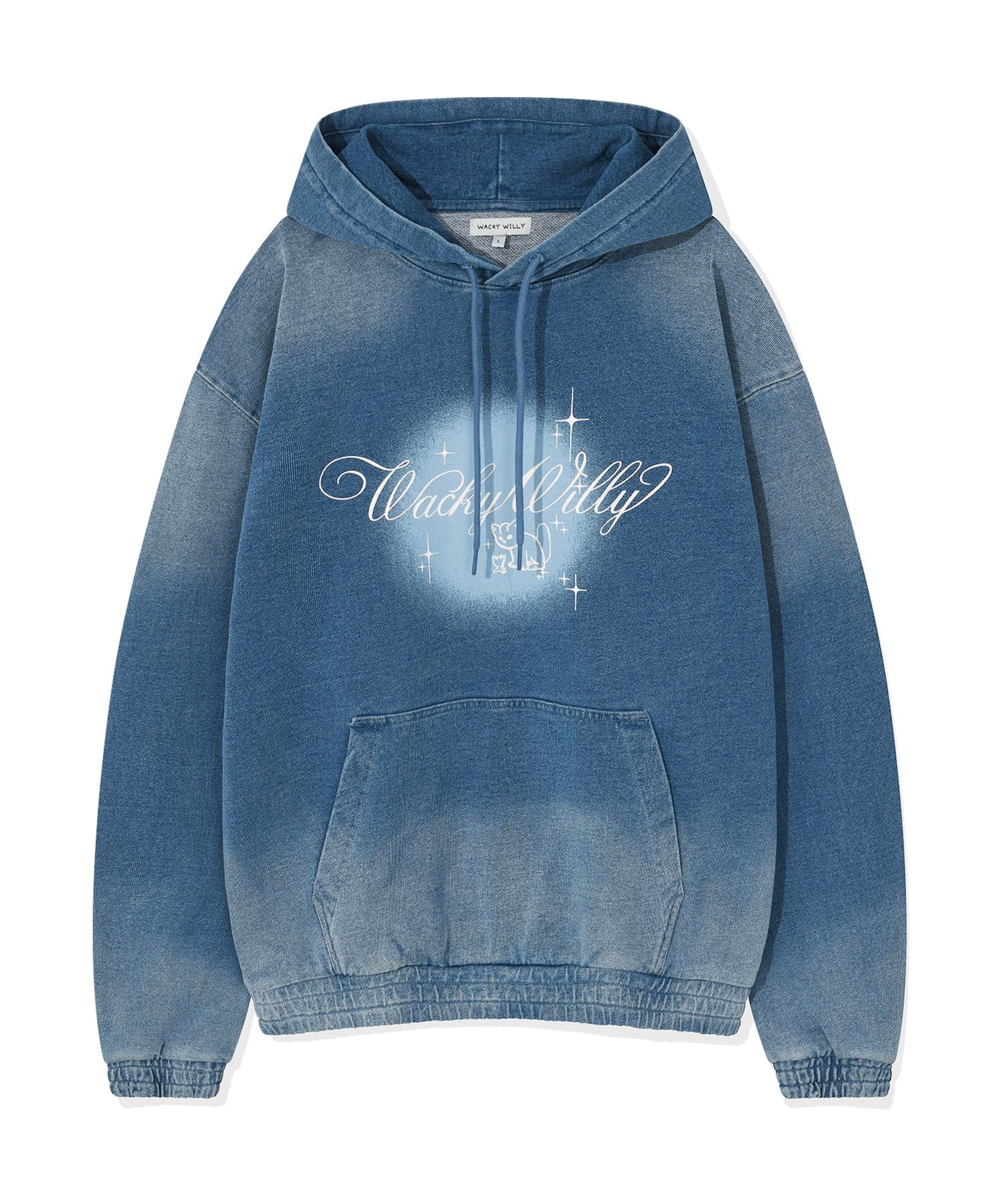 パーカー・フーディ WACKY WILLY Shining Leo Denim Jersey-Like Hoodie MUSINSA | WACKY WILLY Shining Leo Denim Jersey-Like Hoodie Blue