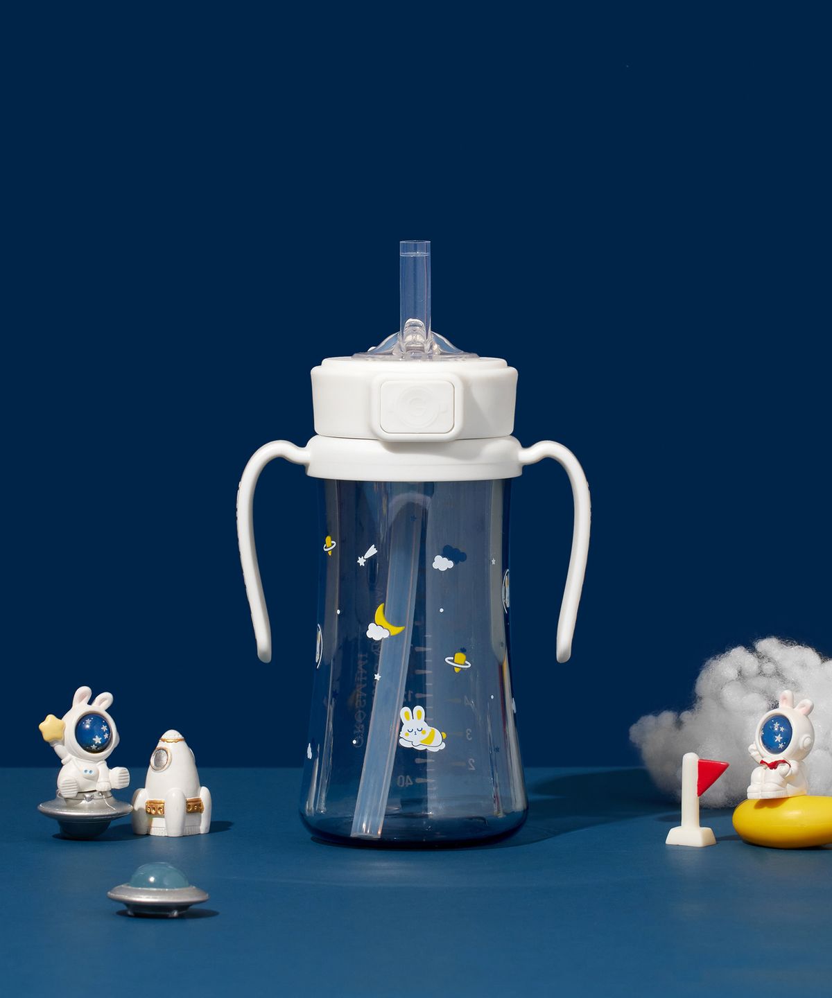 그로미미(GROSMIMI) PPSU 버니버스 300ml 빨대컵 (화이트)