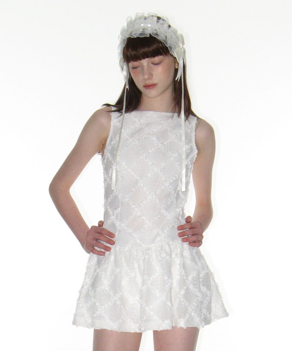 CRANK（クランク）Lace Frill Mini Dress_White MUSINSA | CRANK Lace Frill Mini Dress_White