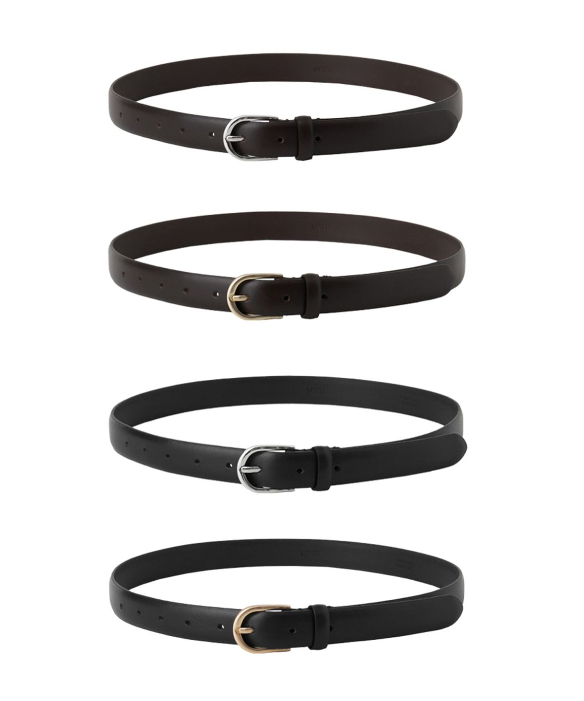 노티아(NOTIA) 25MM CLASSIC ITALIAN LEATHER BELT - 4COLORS