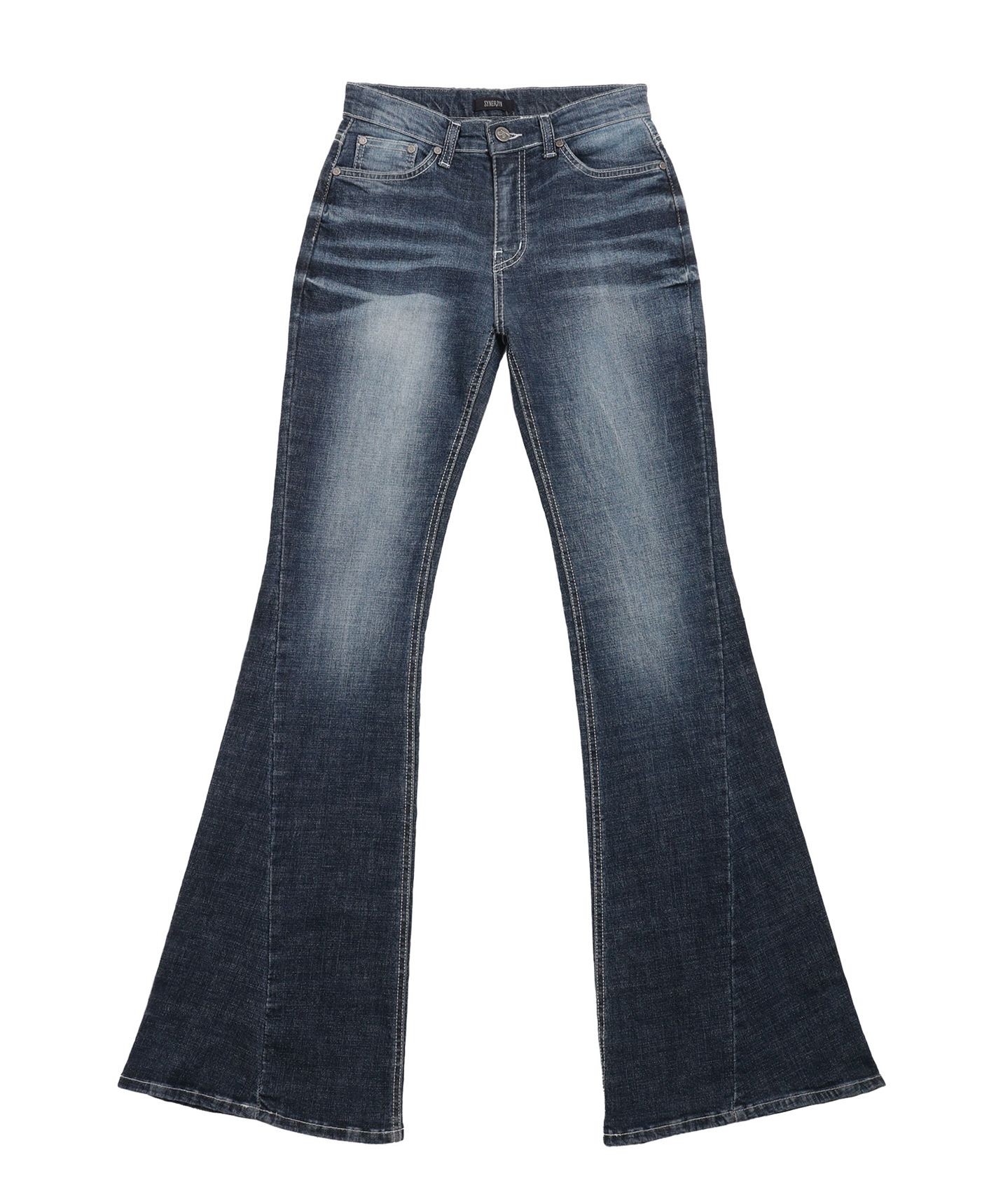 SYNERJYN☆ベビモン アヒョン着用SAND CAT WASHING DENIM PANTS 시너진(SYNERJYN) CAT WASHING DENIM PANTS DEEP BLUE - 사이즈