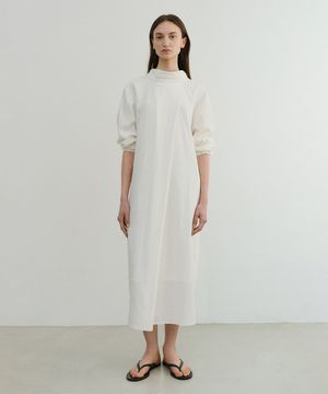 BACK TIE MAXI DRESS (IVORY)