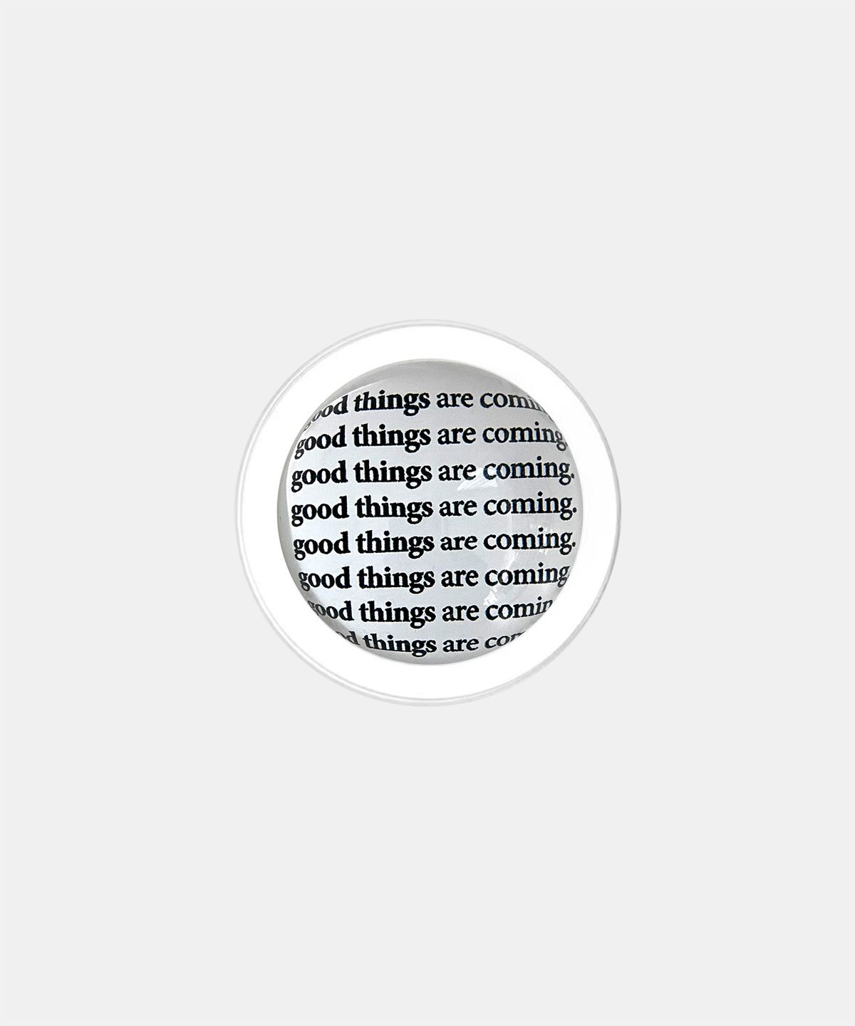 소유템(SOUTEM) [Magsafe] Black Lettering Resin Tok