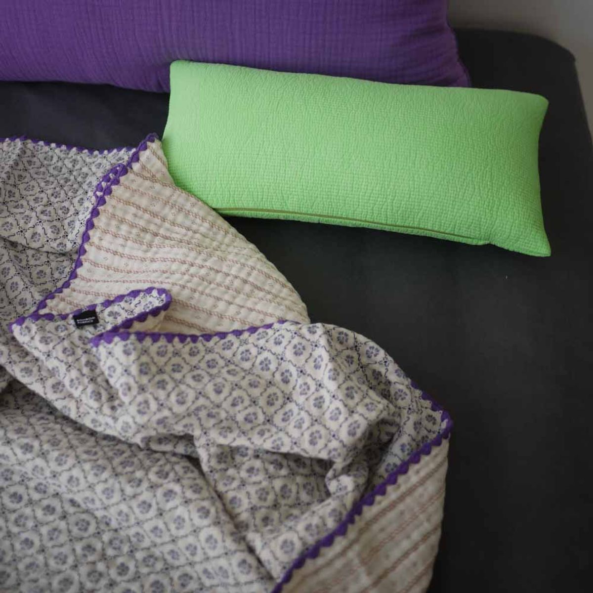봄봄패브릭스(BOMBOM FABRICS) 4layer gauze blanket some purple (S,L 2size), 4중 거즈 블랭킷