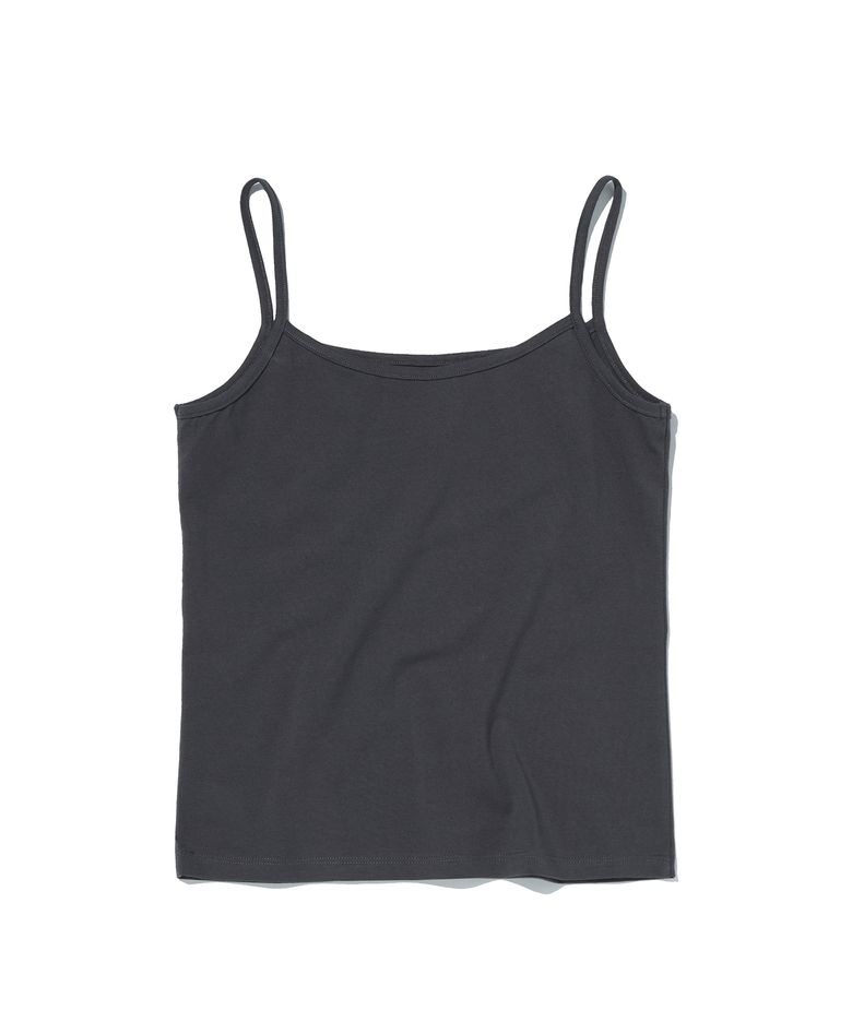 BASIC CROP SLEEVELESS [CHARCOAL GRAY]