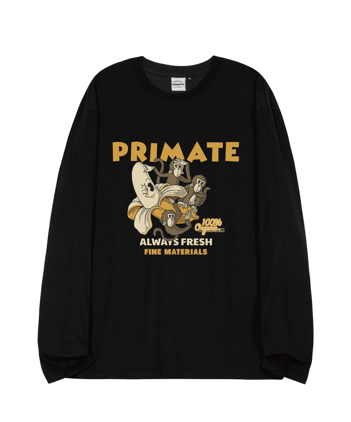 프라임에이트(PRIMATE) 100 오버핏 롱 슬리브 4 COLORS