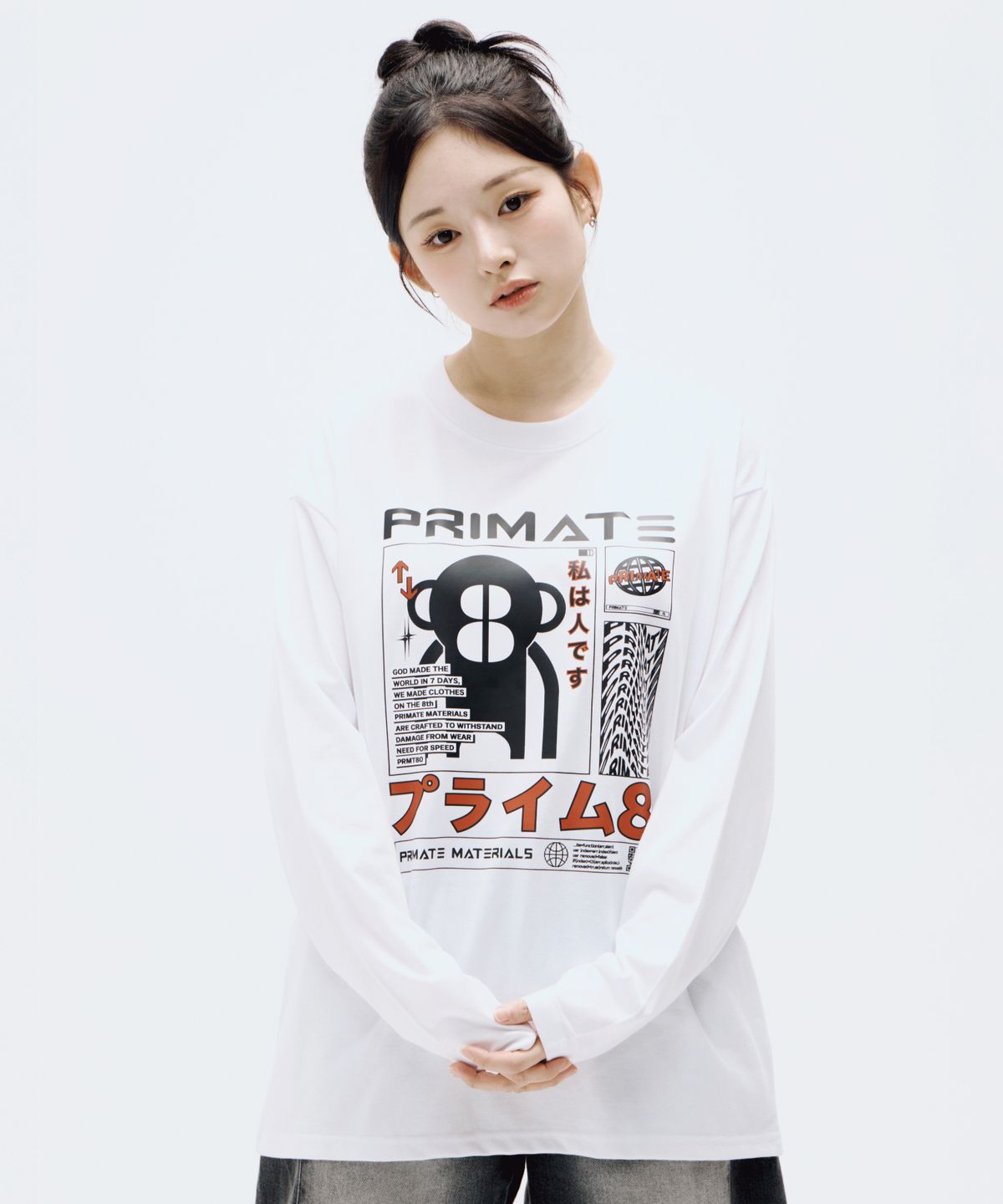 프라임에이트(PRIMATE) MARSHMELLO 오버핏 롱 슬리브 4 COLORS