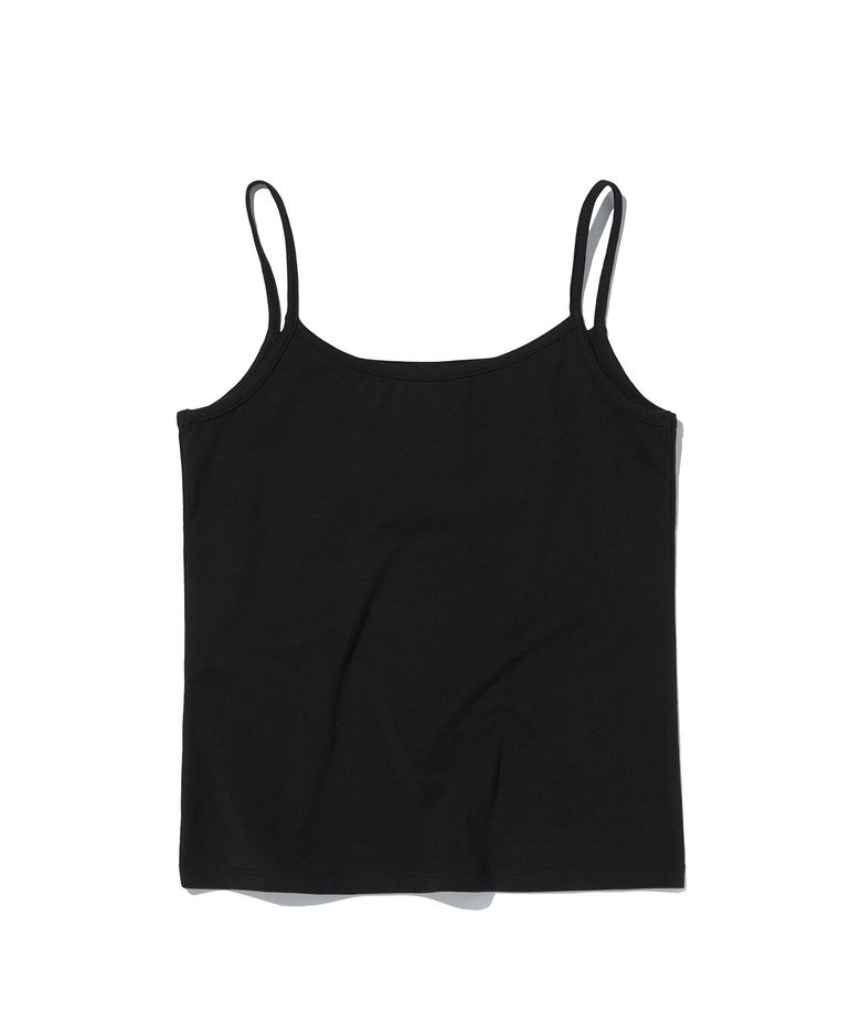 BASIC CROP SLEEVELESS [BLACK]