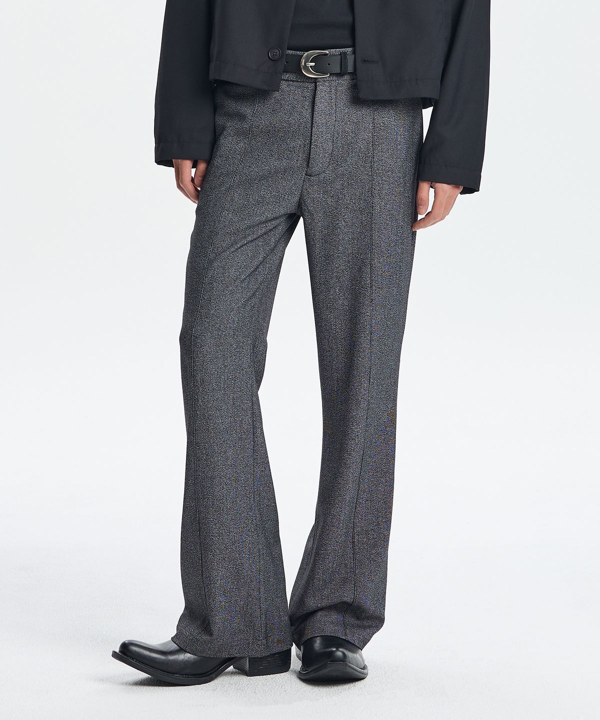 기철(KICHUL) Yk 0605 boot cut slacks (grey)