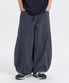 Dyed balloon cotton pants (greyish charcoal)