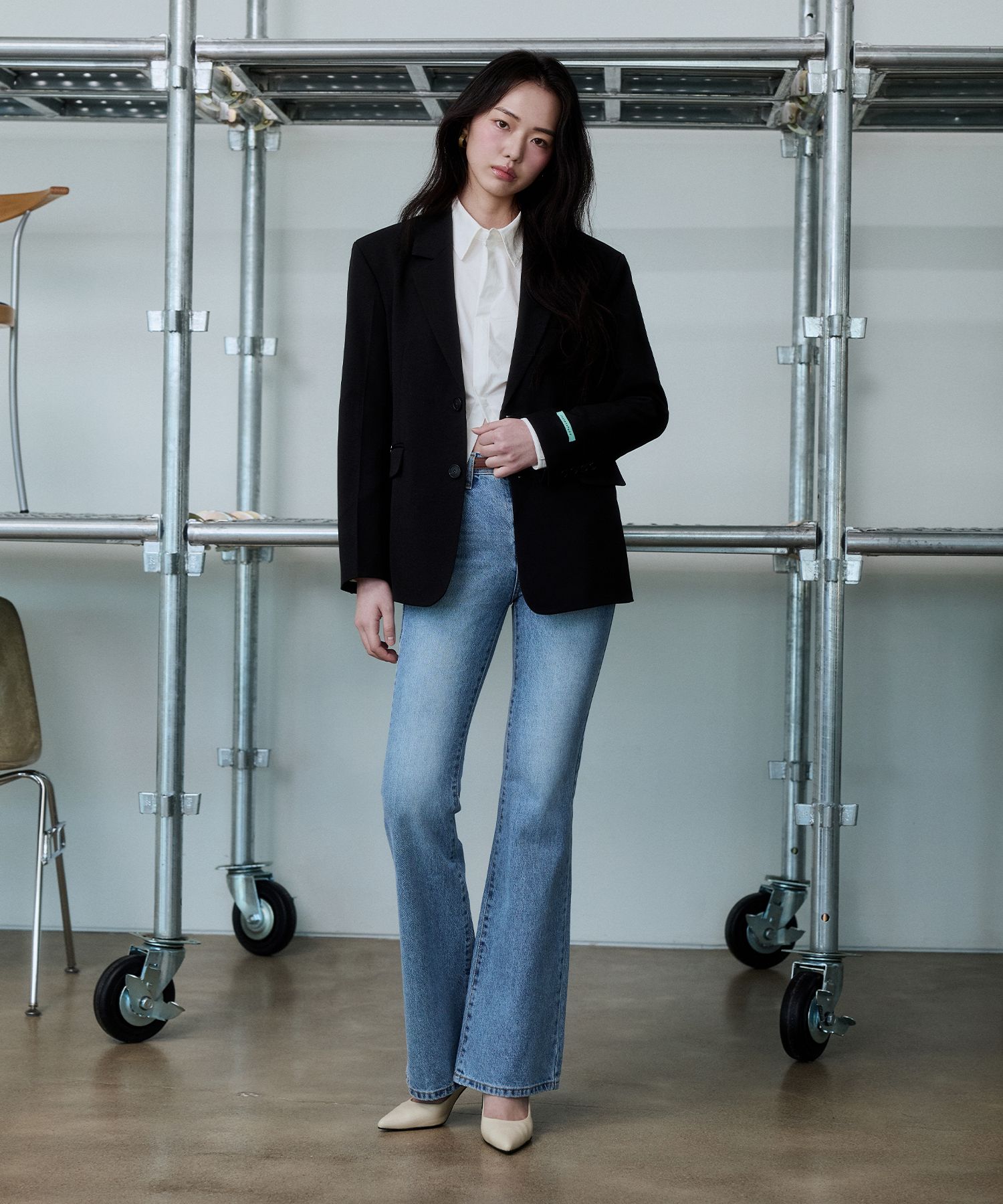 ◆INSTANTFUNK◆ Vintage Washed Bootcut Pants Deep Blue IA11F MUSINSA | INSTANTFUNK Vintage Washed Bootcut Pants - Blue