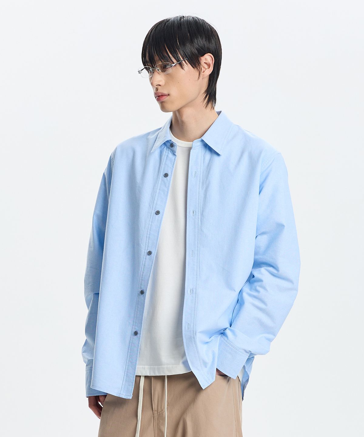 기철(KICHUL) Tidy oxford shirt (sky blue)