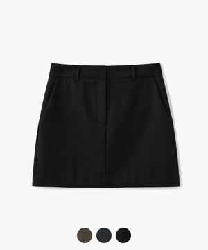 (우먼)울 미니 스커트 - 3 COLOR