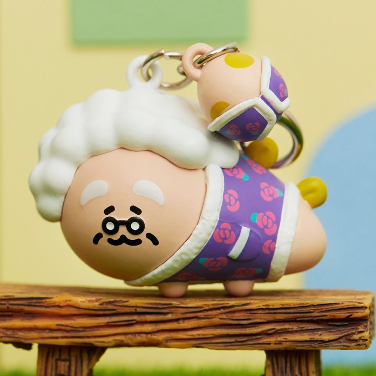 카카오프렌즈(KAKAO FRIENDS) 쬬르디 미니피규어키링_할미쬬