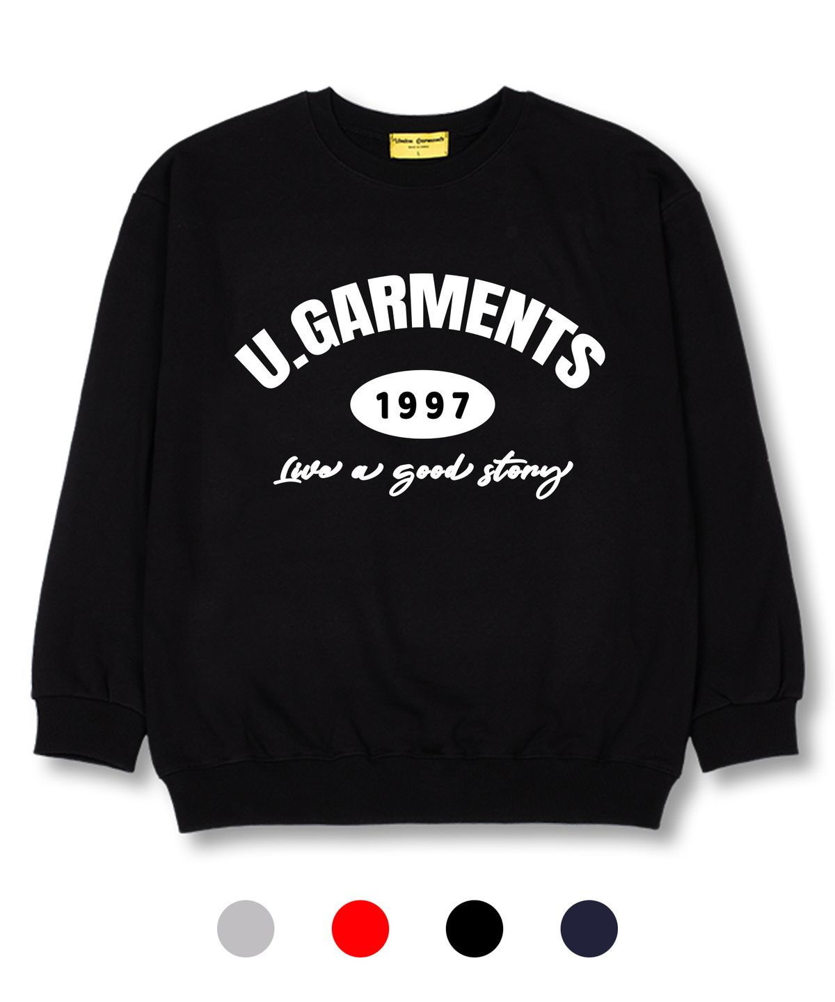 유니온가먼츠(UNION GARMENTS) 1997굿스토리 쭈리 오버핏 맨투맨 티셔츠