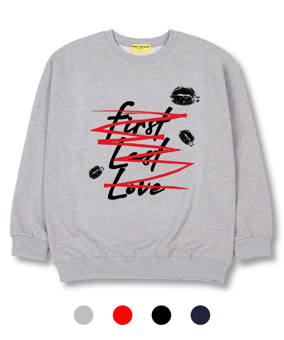 유니온가먼츠(UNION GARMENTS) 퍼스트 라스트 러브 쭈리 오버핏 맨투맨 티셔츠