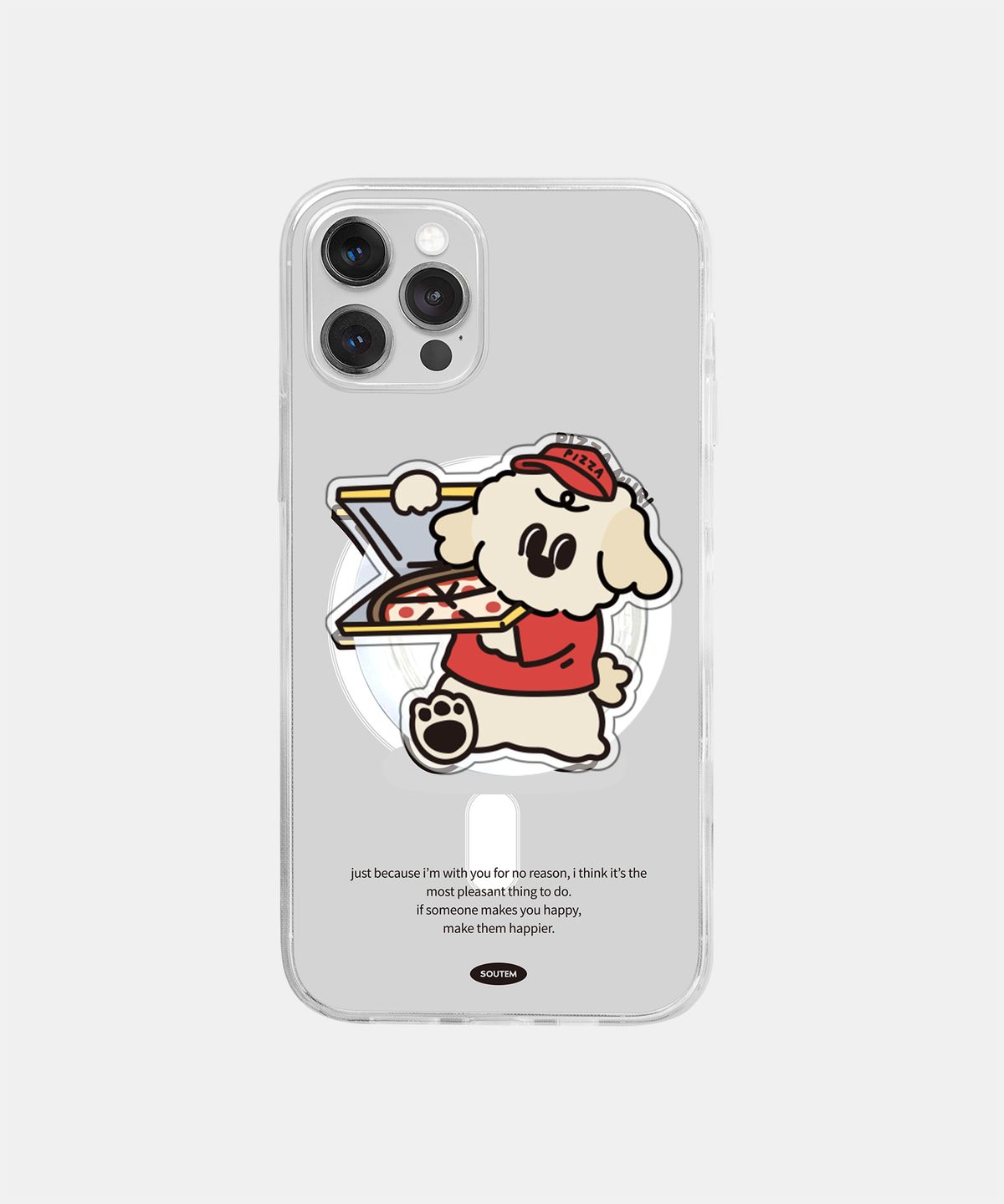 소유템(SOUTEM) [Magsafe] Fast Food Mori Nuri_Clear Phone Case Tok Set