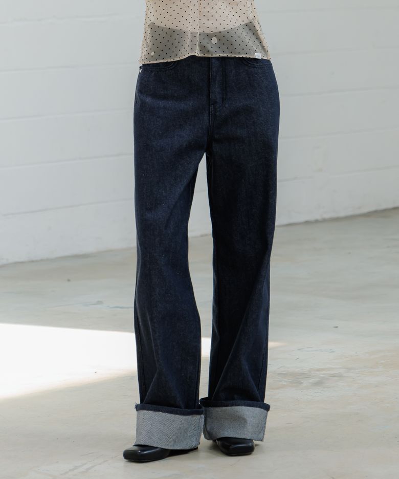 Non-Spade Roll-Up Straight Pants