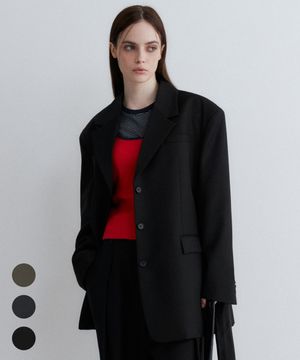 (우먼)울 대디 핏 블레이저 - 3 COLOR