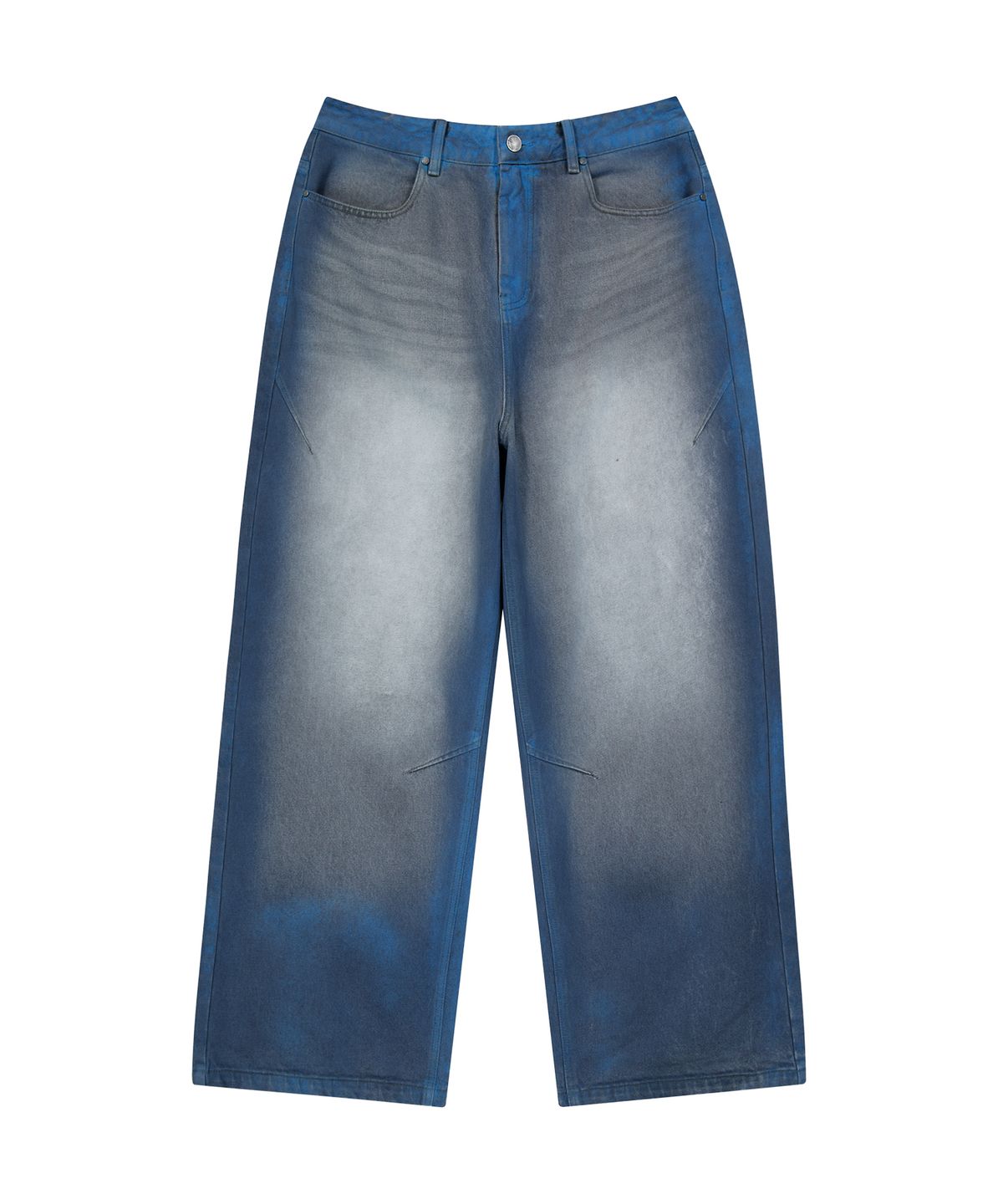 언지미크(UNGIMMICK) SPRAYED WIDE DENIM PANTS (GRAY)