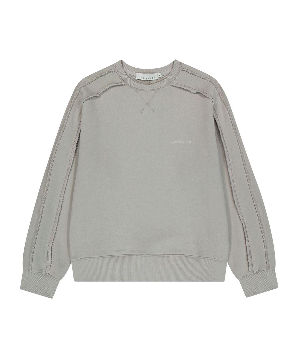 언지미크(UNGIMMICK) RAW SEAM SWEATSHIRT (BEIGE)
