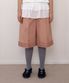 BERMUDA TWO TUCK FRILL PANTS_PINK