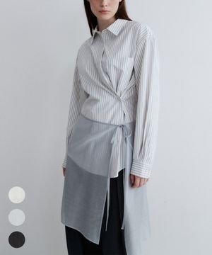 (우먼)레이어드 시스루 스커트 - 3 COLOR