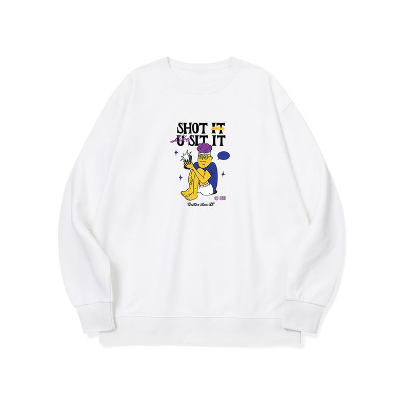 btm65 OOTD 오늘의 인별 찰칵찰칵 그래픽 로고 맨투맨