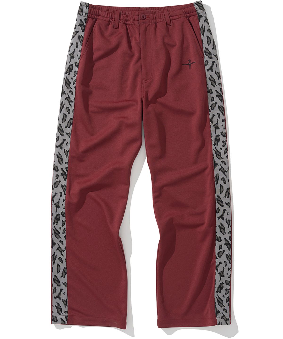 낫포너드(NOT4NERD) Leopard Side Line Track Pants - Red