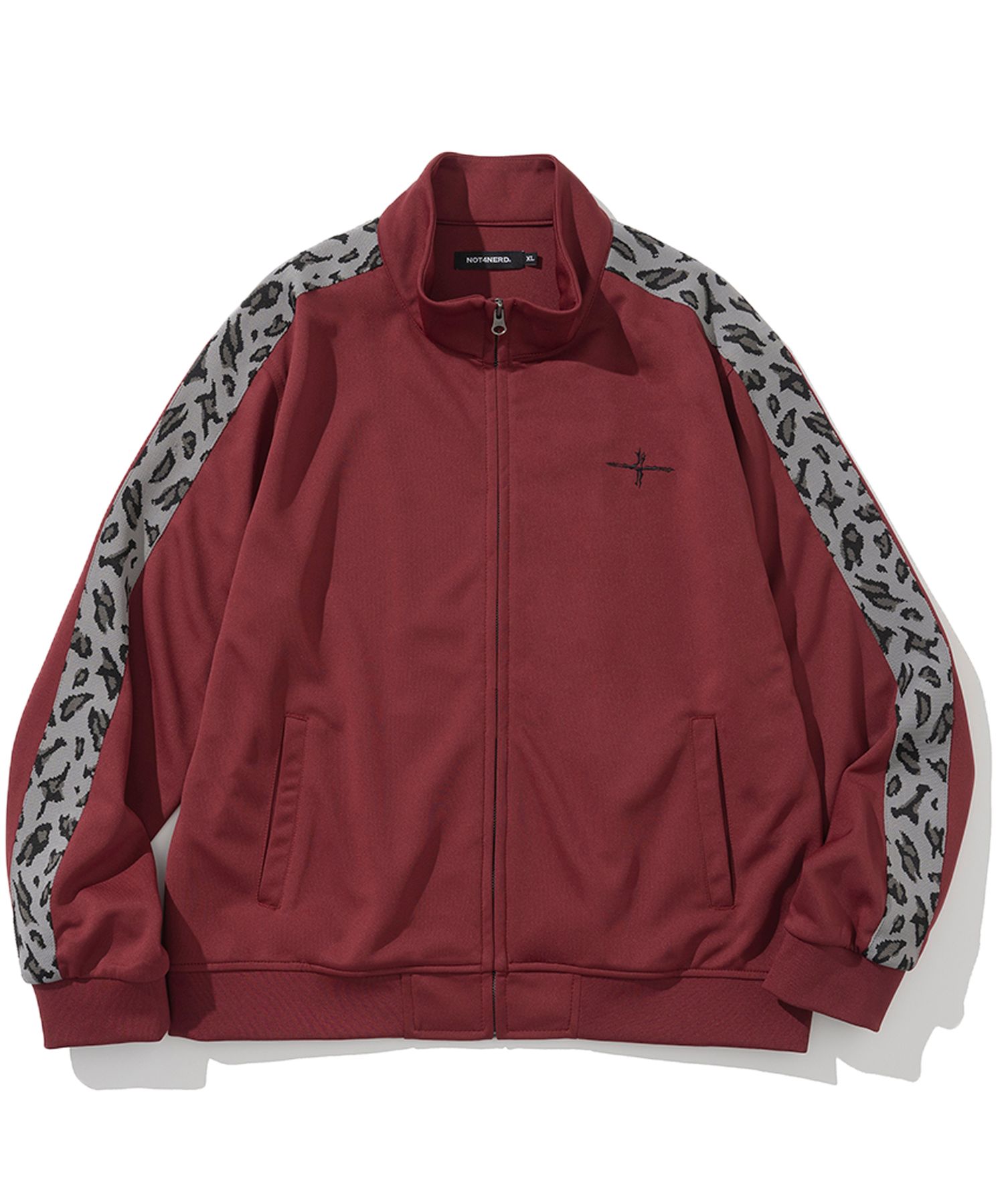 アウターその他 [NOT4NERD] Lepard Side Line Track Jacket MUSINSA | NOT4NERD Leopard Side Line Track Jacket - Red