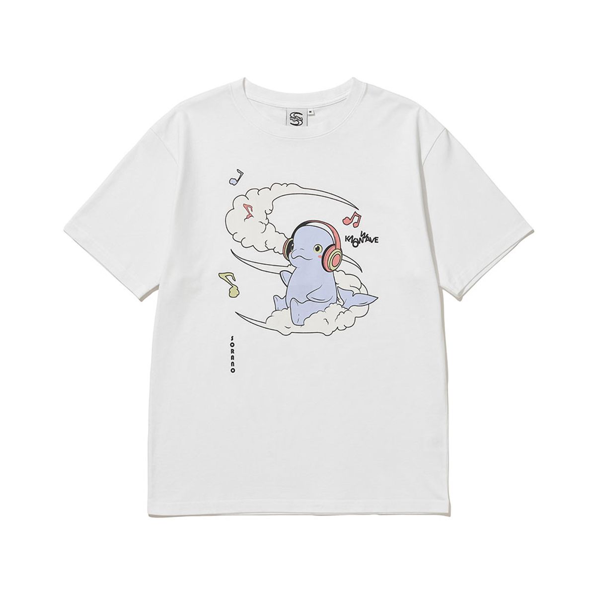 노우웨이브(KNOW WAVE) 소라노 x 노우웨이브 루가 티셔츠 KNT086u (WHITE)