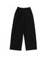 코튼 핀턱 와이드 팬츠 (블랙)