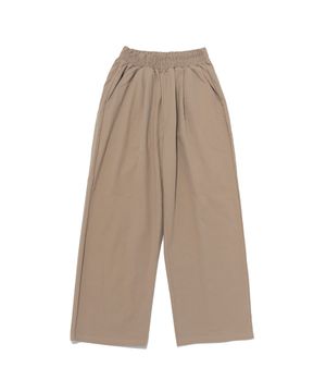 코튼 핀턱 와이드 팬츠 (베이지)