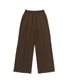 코튼 핀턱 와이드 팬츠 (브라운)