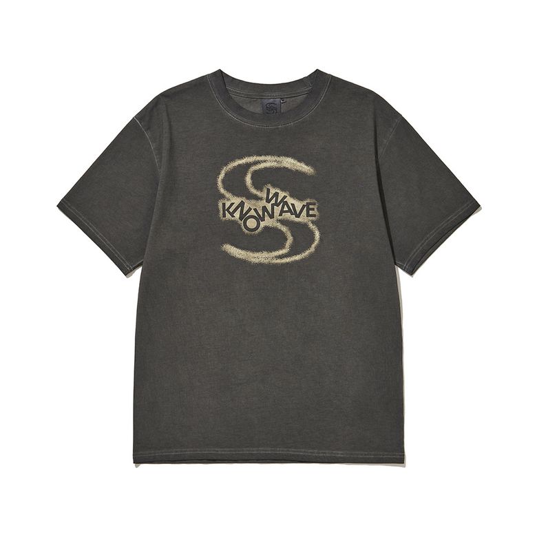 소라노 x 노우웨이브 로고 티셔츠 KNT085u (CHARCOAL)