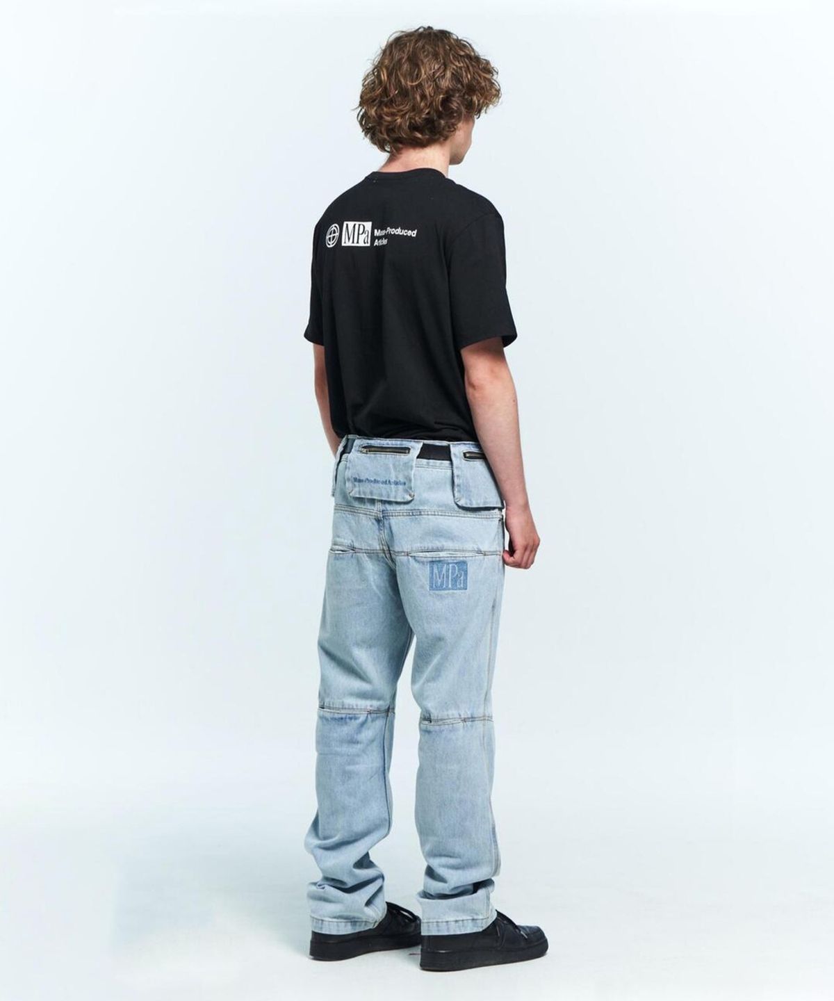 플라스틱프로덕트(PLASTICPRODUCT) MPa BAG PANTS (STEEL BLUE)