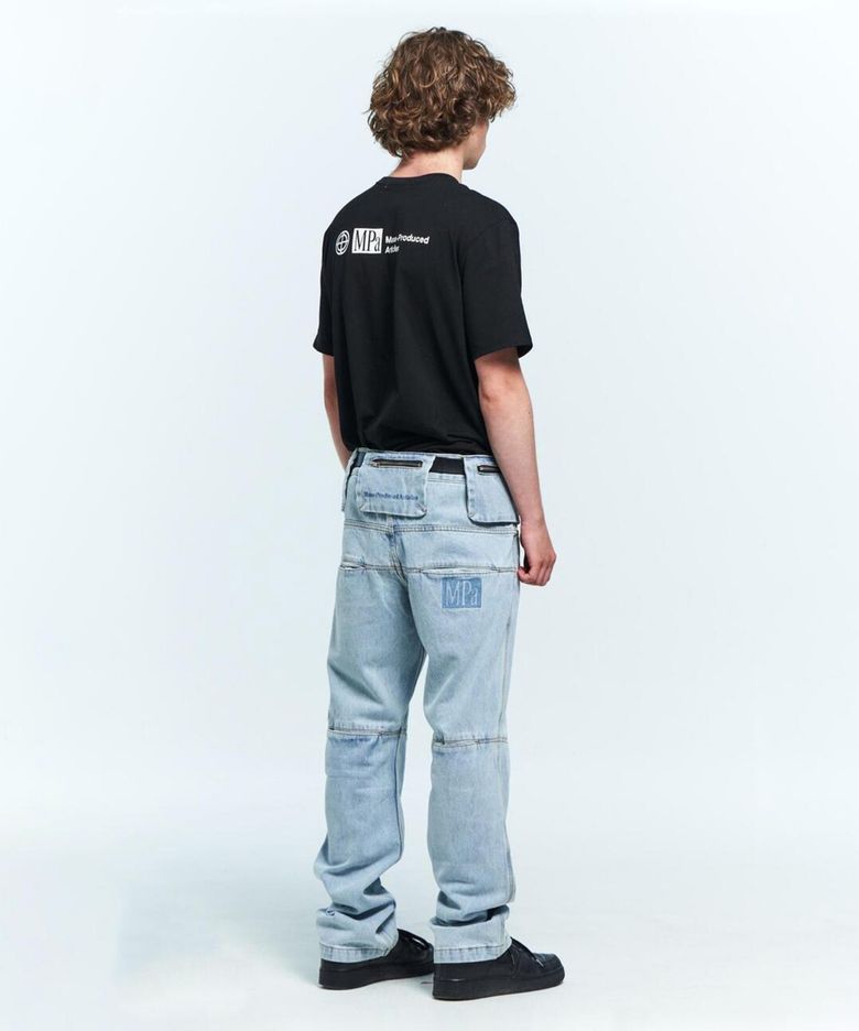 MPa BAG PANTS (STEEL BLUE)