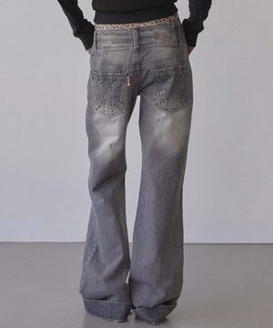 Union Jack Engineered Denim Washed Gray