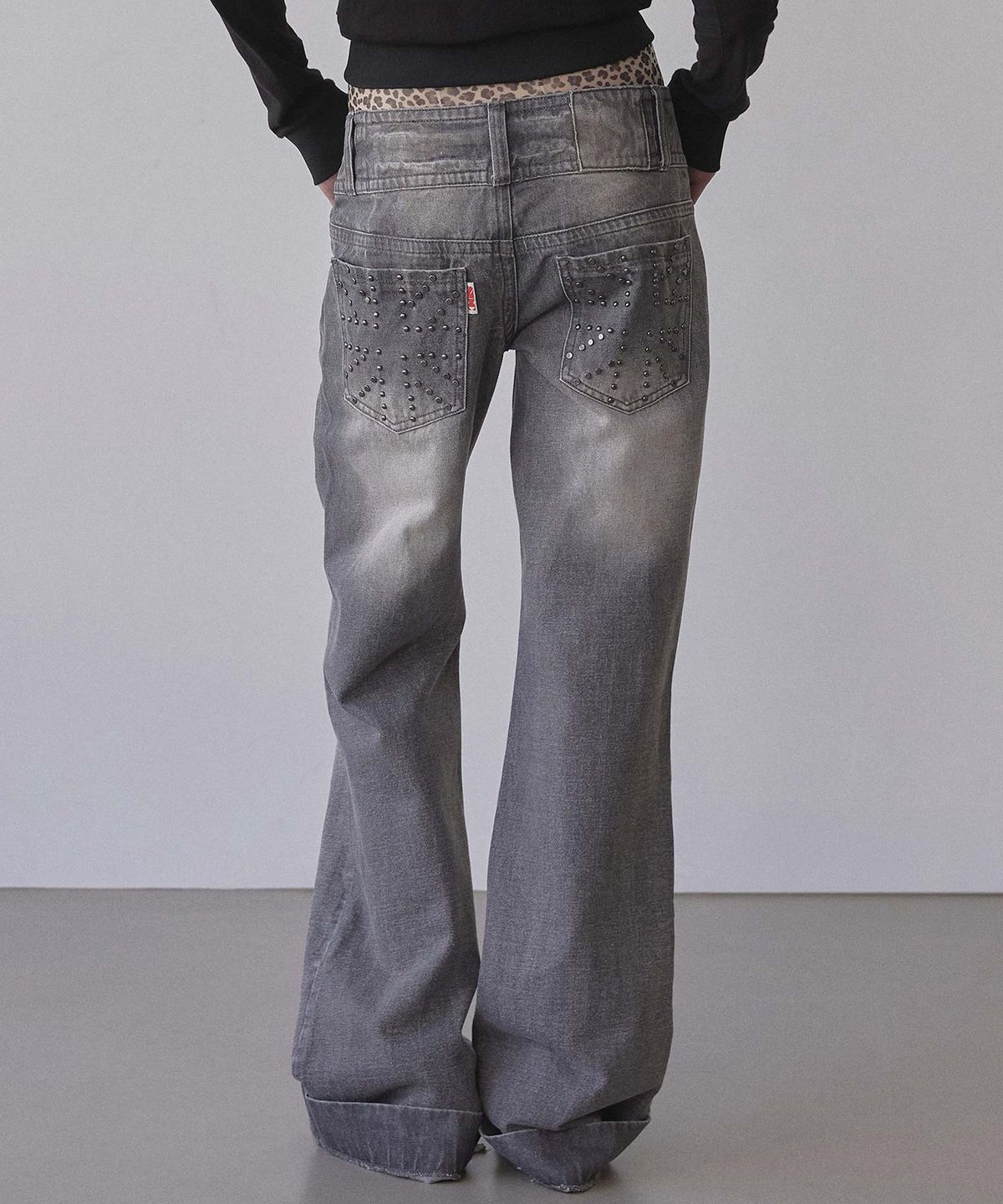 스컬프터(SCULPTOR) Union Jack Engineered Denim Washed Gray
