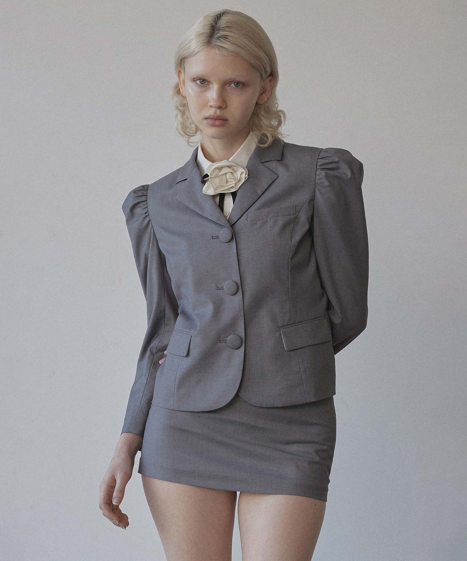 ★SCULPTOR★ Puff Tailored Jacket Gray SC25S103GY MUSINSA | SCULPTOR Puff Tailored Jacket Gray